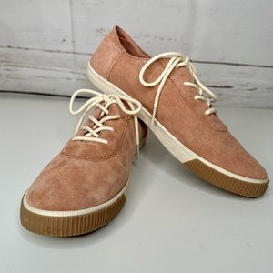 Toms | Dusty Rose Pink Lace Up Sneakers women’s size 8